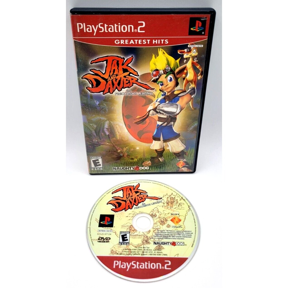 JAK AND DAXTER PS2 GAME GAME‎ CASE & GAME NAUGHTY DOG PLAYSTATION 2